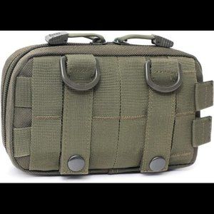 Tactical Molle Horizontal Admin Pouch Compact Nylon Tool Bag with Shoulder Strap